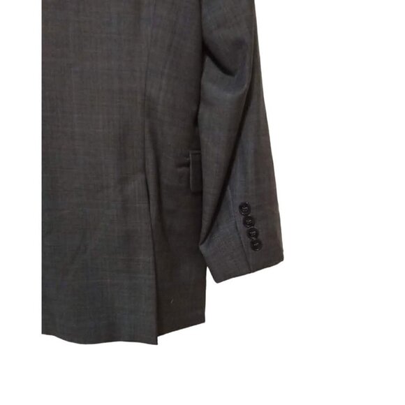 Calvin Klein Gray Window Pane Single Breasted Blazer Sz 41 - Picture 5 of 7